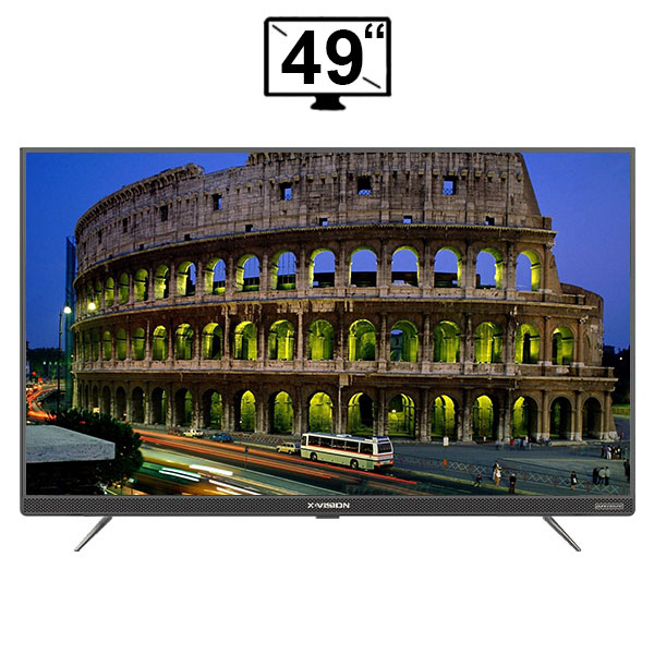 تلویزیون ال ای دی هوشمند ایکس ویژن مدل 49XTU725 سایز 49 اینچ 4k