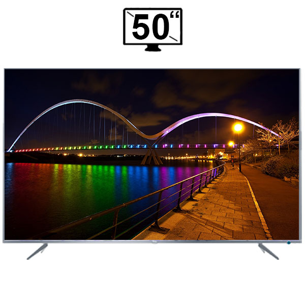 تلویزیون ال ای دی هوشمند تی سی ال مدل 50P6US سایز 50 اینچ کیفیت تصویر 4K