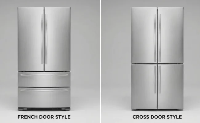 طراحی یخچال ساید بای ساید چهار درب
